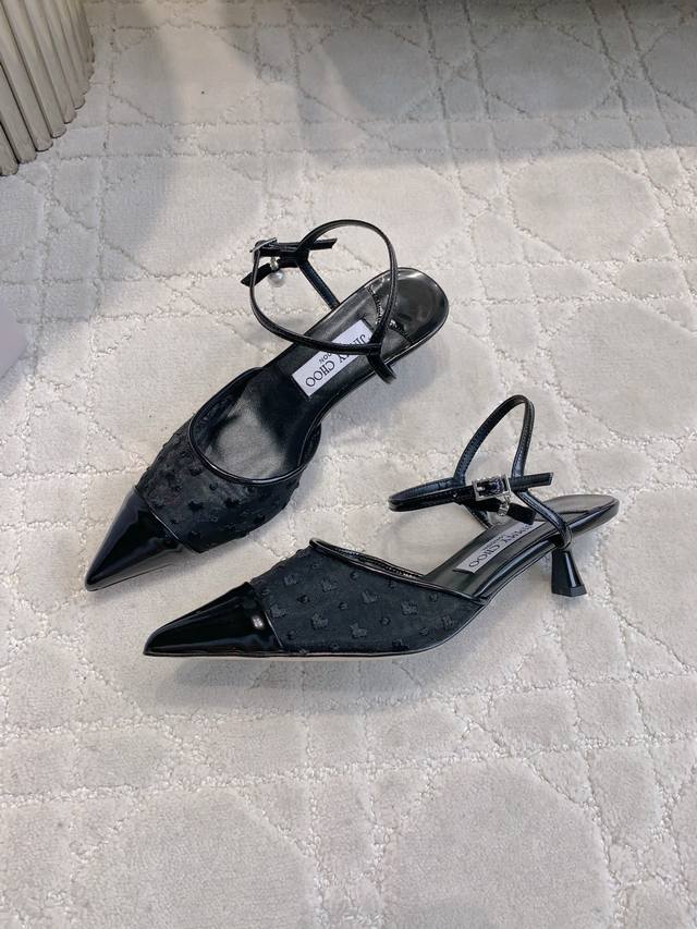 Jimmy Cho*'s new mesh embroidered slingback pumps are a classic and versatile st