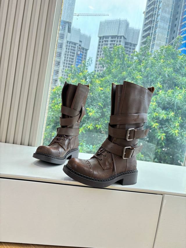 G002 Ethor 25Ss Battle-Damaged Leather Short Boots (DDD) Ethor spring/summer bla