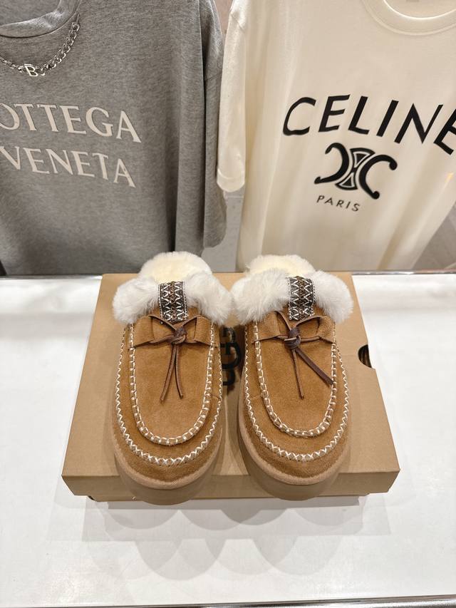 High-end factory version Ugg Winter 2025Ss new fashionable thick-soled slip-on