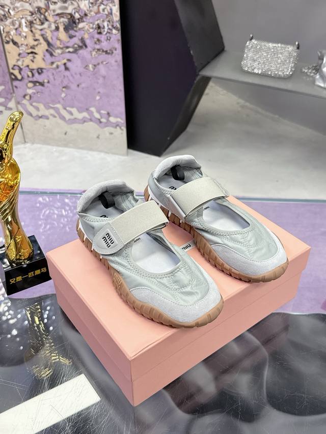 Factory Price P: Miumiu Miu Miu 25Ss Spring/Summer New Biscuit Shoes, Forrest Gu