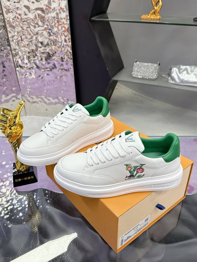 Factory P price P: Lv sneakers series craft models shipped high version Lv versi