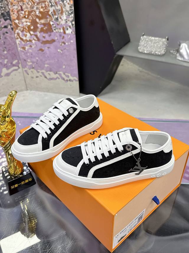 Factory P price P: Lv Louis Vuitton Lv canvas shoes series 2025 spring and summe