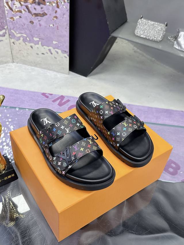 Factory price Pp: Men's shoes Murakami Takashi series Louis Vuitton Lv2025 late