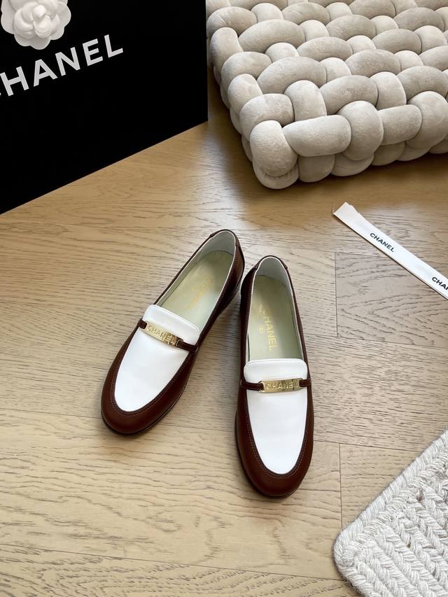 Chanel 25 new flat loafer series! top version! First to sell upper sheepskin ins