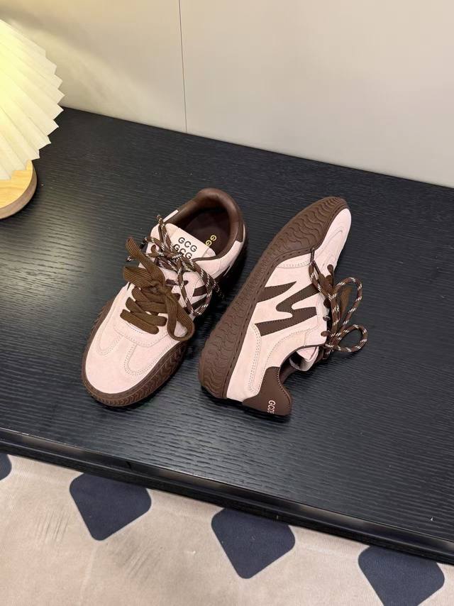 Gg-Cc 2025 new sneakers A cup of coffee overturns the autumn palette Cool-chic D