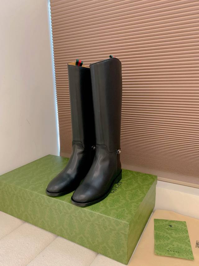 Gucci Autumn/Winter Slender Horsebit Equestrian Ankle Boots, Runway Style Ankle