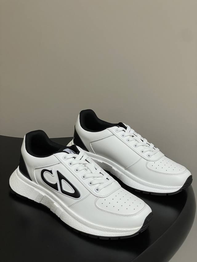 Men's 10 25Ss Early Fall New Dior Run'n'Dior sneakers, Cd cowhide casual running