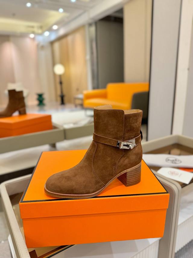 Price: Hermes Justine Calfskin Round Toe Cavalier Boots. Top-quality craftsmans