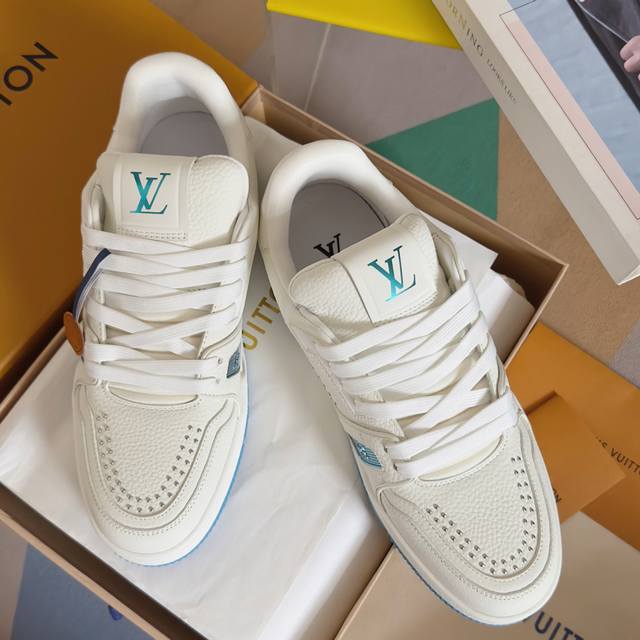 Premium Edition: Men's LV Trainer Louis Vuitton couple's casual sneaker and skat