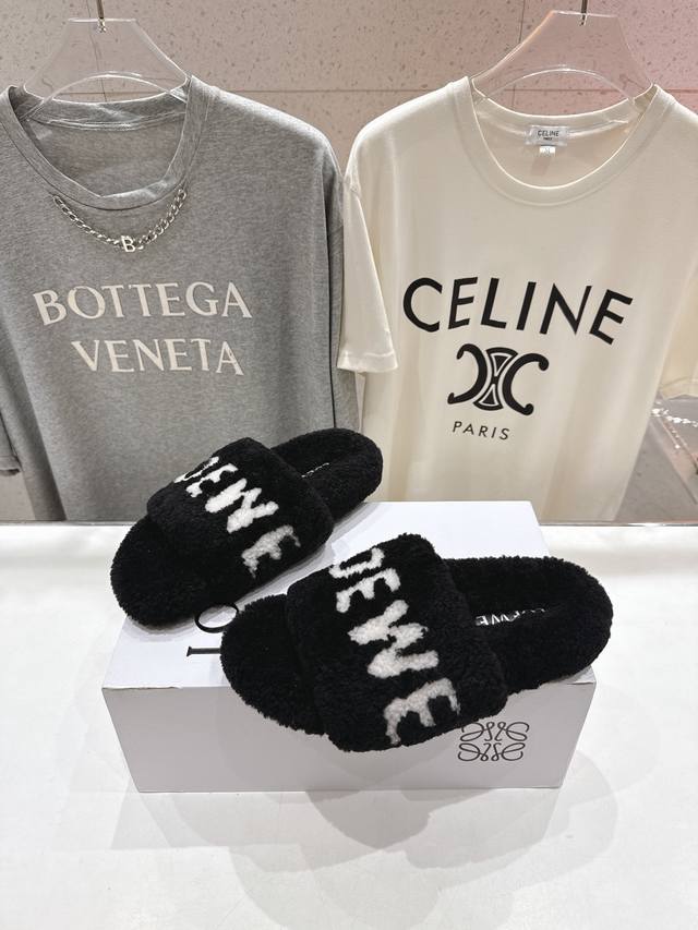 Loewe's new top classic best-selling furry slippers fashionista must-have item S
