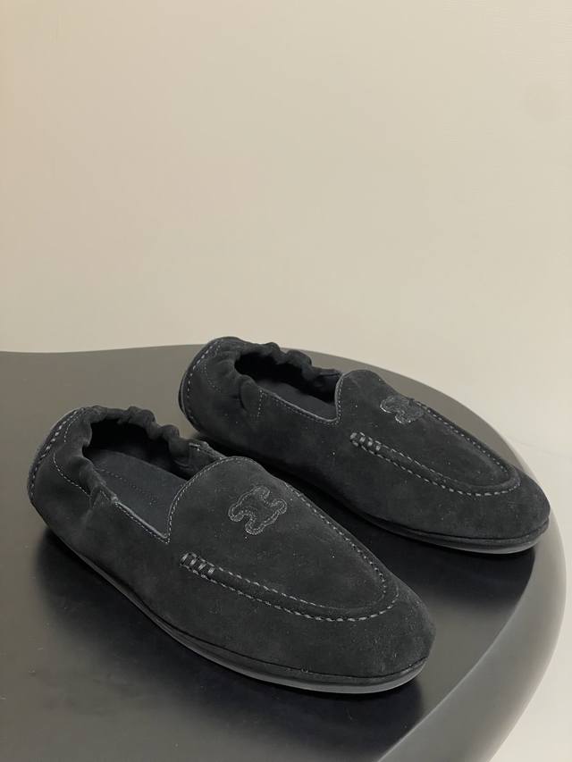 25Ss Early Fall New Celine Adam Series Retro Boat Shoes, Arc de Triomphe Loafers