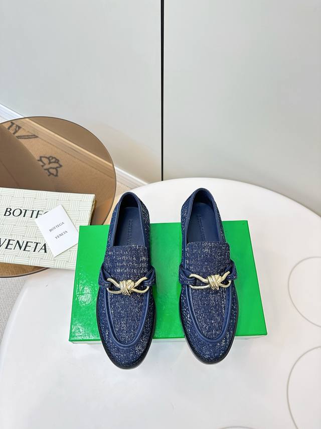 Bottega Veneta 25Aw Early Fall Bv Denim Loafers Bottega Veneta 24Aw Early Fall N
