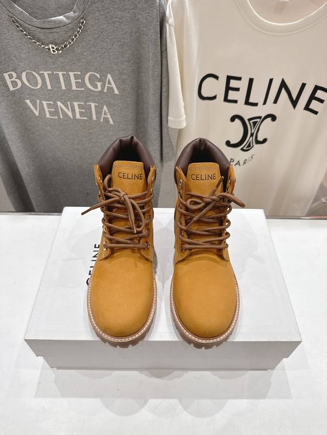 High-end factory version, men's size +10 Celine* Celine 2025Ss new retro lace-u