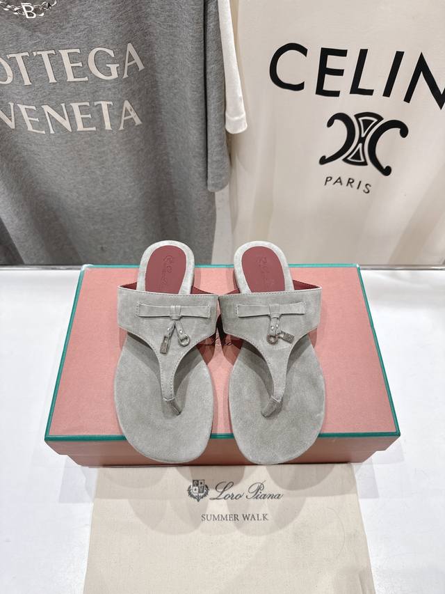 High version factory Loro Piana* Lp Loro Piana 2025Ss new summer flip-flops Top