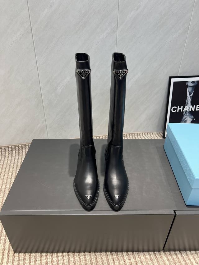 Factory: Exclusive top version Prad*A2025Vs autumn and winter new boots series p