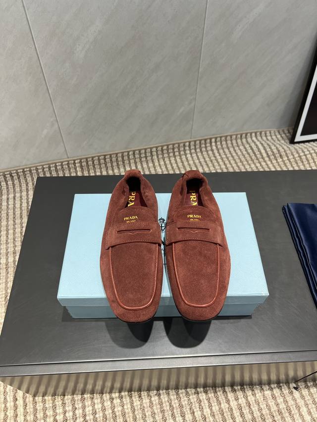 Factory: Exclusive top version Prad-A Prad-A 2025Vs early autumn latest loafer s