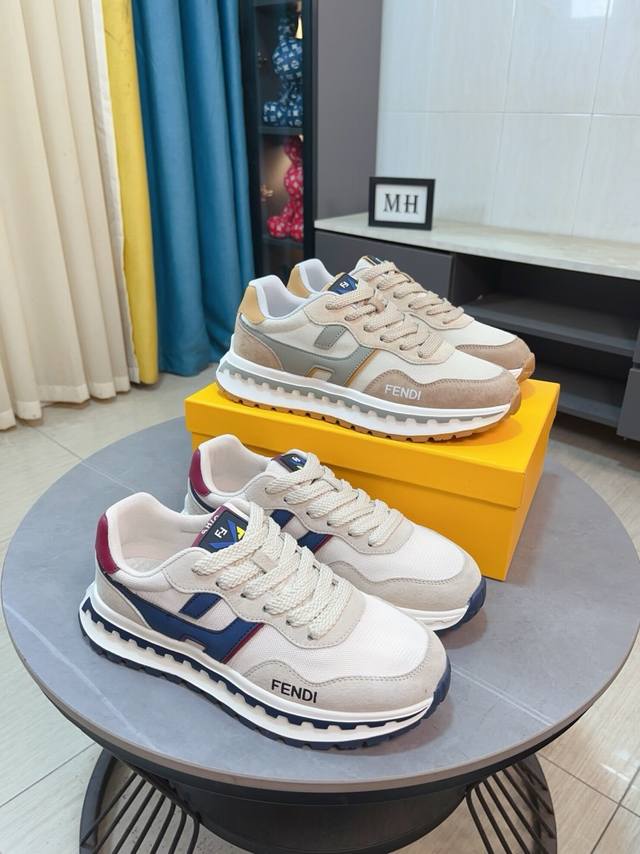 Fendi classic and comfortable men's sneakers. These sophisticated sneakers are m