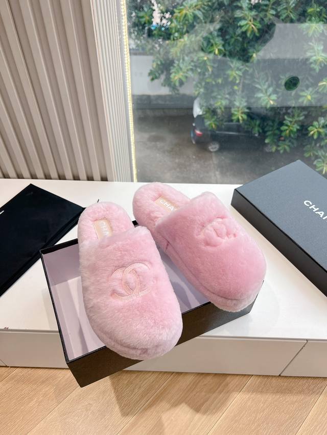 High-top Chanel 24S early spring hit bow-tie flip-flops DDD. A must-have! Much