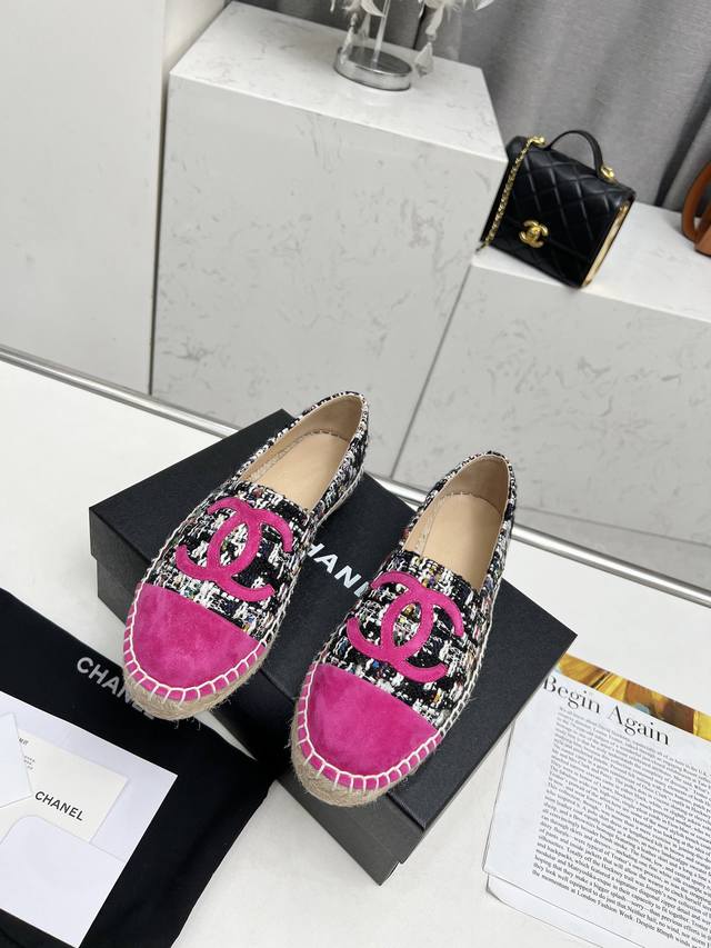 The latest color matching top version of Chanel's latest fisherman shoes Origin