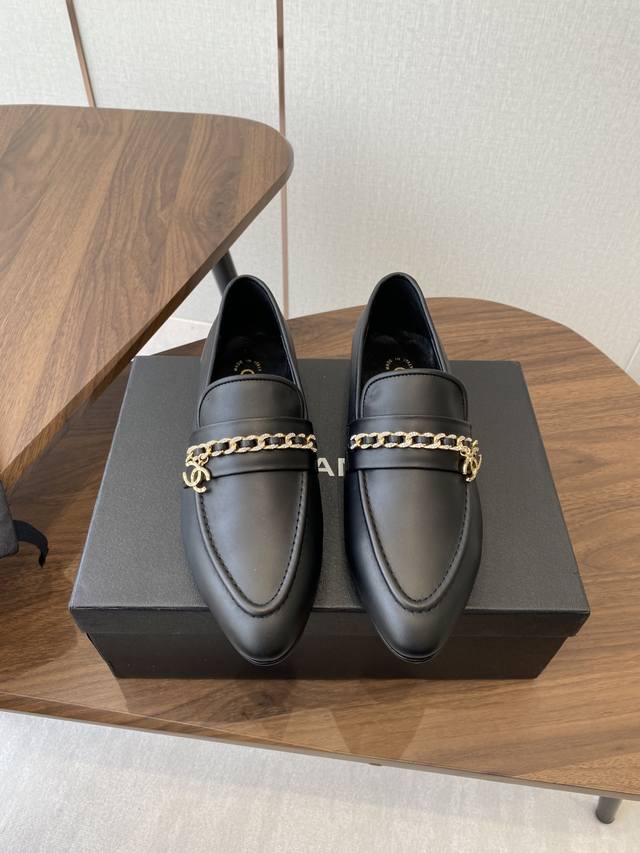 Chanel 25Ss new Chanel chain buckle single shoes, Chanel must-have hot-selling g