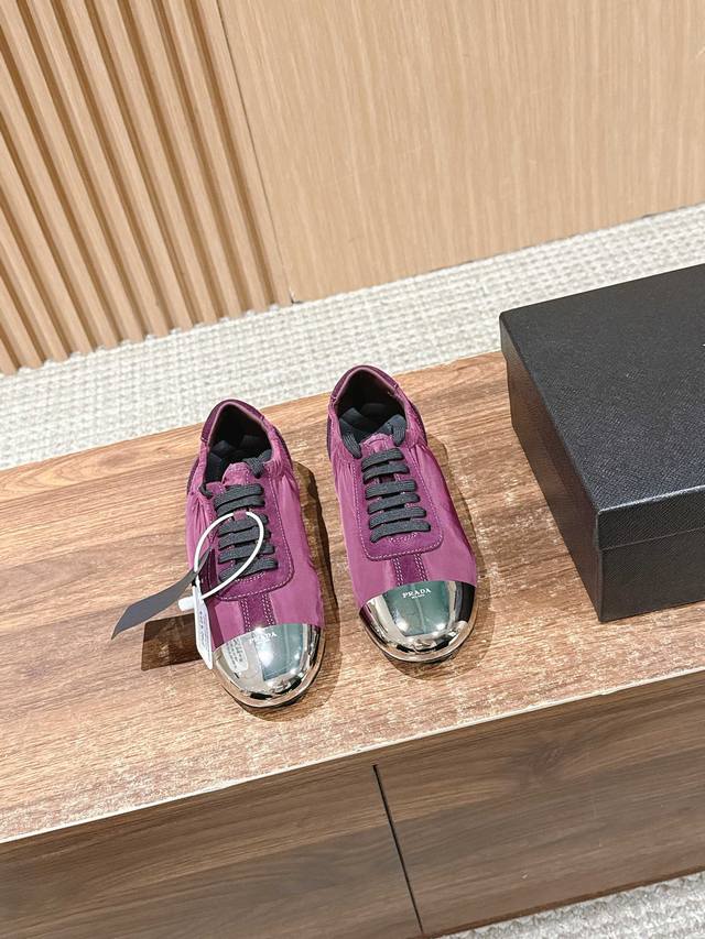Prada's new metal-toe, thin-soled Dexter casual shoes (DDD) feature a TPU outsol