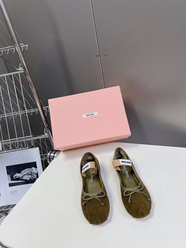 Miumiu classic ballet shoes. Miu ballet shoes are all soft and comfortable, addi