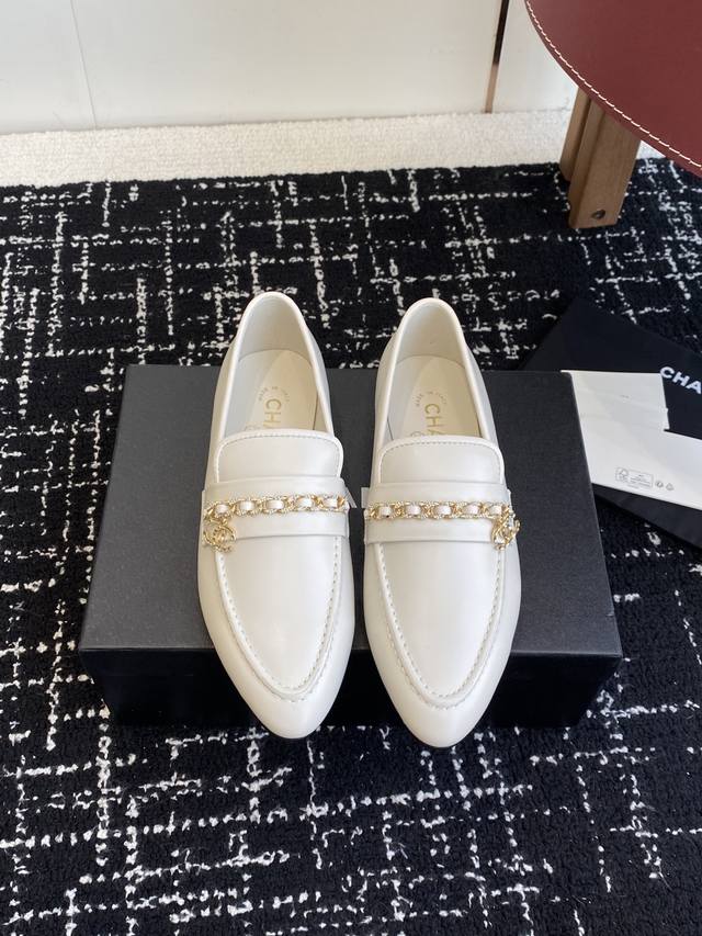 Chanel 25Ss new Chanel chain buckle single shoes, Chanel must-have hot-selling g