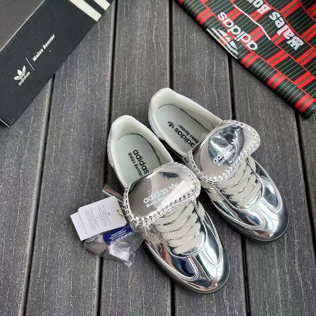 Wales Bonner X Ad Originals Samba Classic "Silver Metallic" Samba Dance Series G