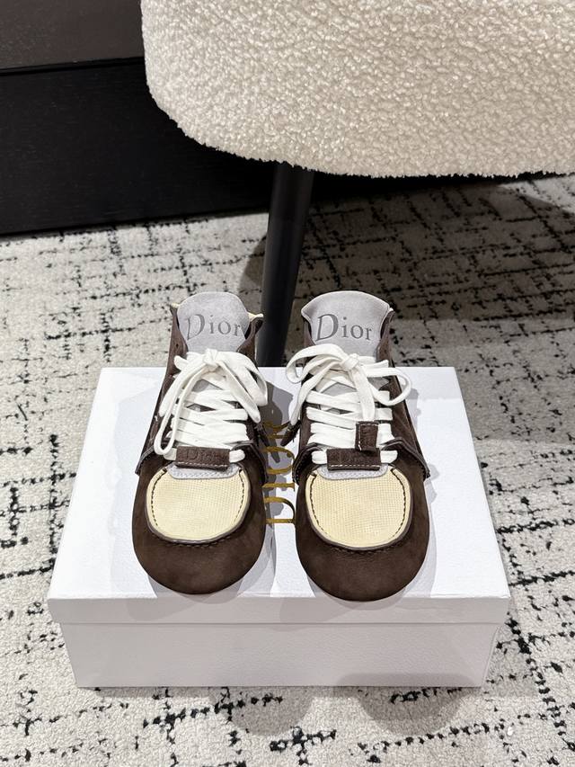 Premium couple's edition Dior 25 Roadie series runway couple's casual sneakers S