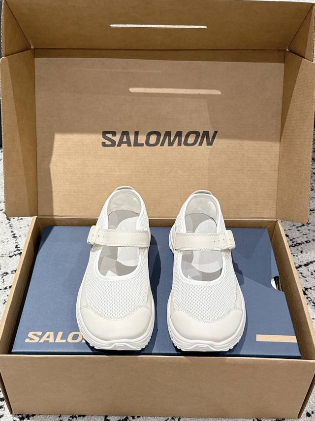Salomon 25 new spring and summer thick-soled mesh Mary Jane sneakers Salomon wit