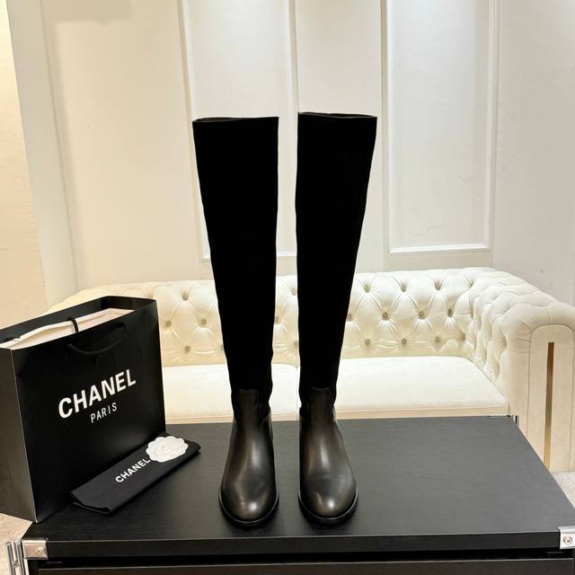 Agent-level Chanel Xiaoxiang 25Ss new autumn and winter round-toed short boots T