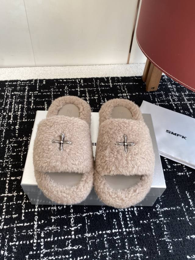 Shopping-level Smfk thick-soled bread slippers, a super popular bread slipper, w