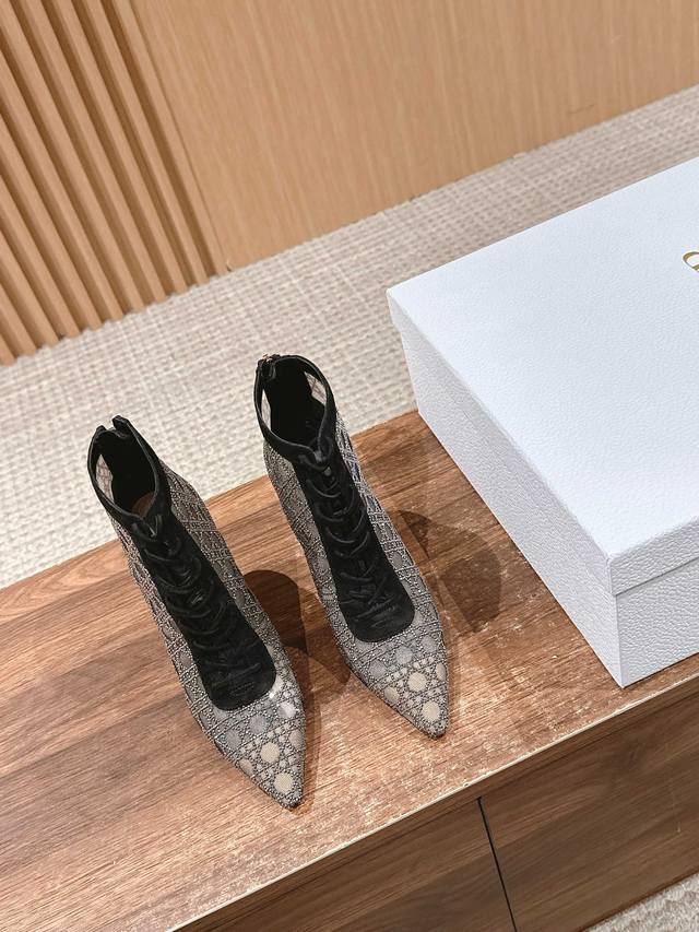 Dior's new mesh boots and high heels from the Spring/Summer Sparkling Galaxy col