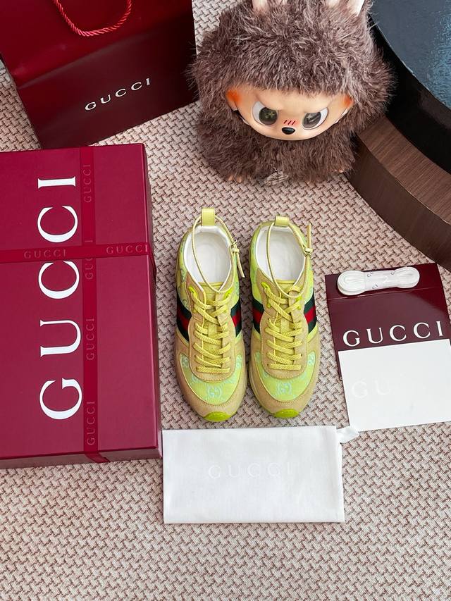Gucci sneakers. Entire pairs of shoes are sourced from Zp, developed and crafted