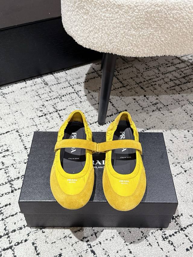 Purchasing-level Prada 25 latest runway casual Forrest Gump ballet shoes DDD. Th