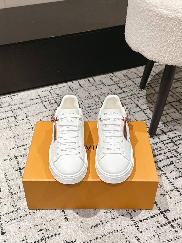 Premium Edition Louis Vuitton 25 Beverly Hills Collection Casual Thick-Sole Whit