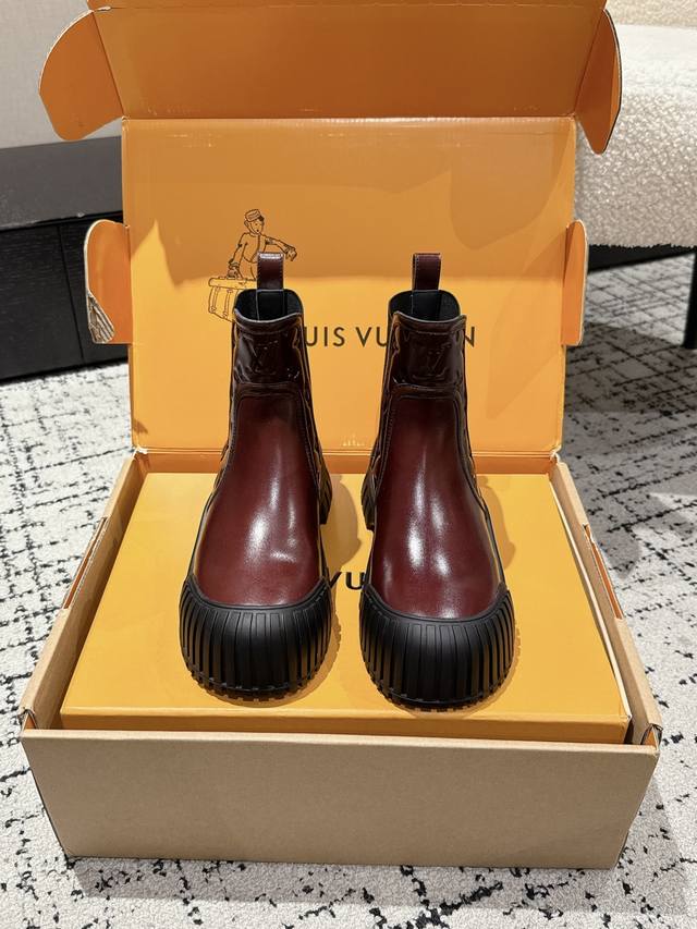 Louis Vuitton Lv 25 latest Ruby print elastic ankle boots Lv Ruby ankle boots ne