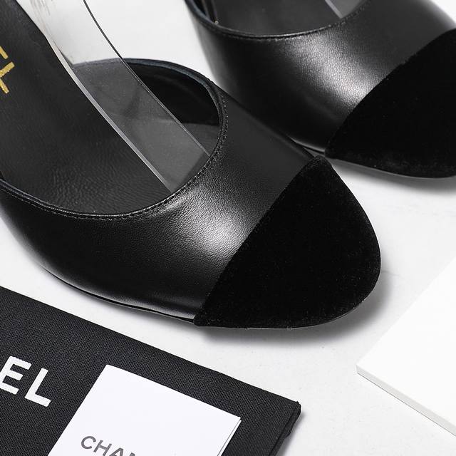High version #Chanel's new Mary Jane pearl heel women's shoes I really fell in l
