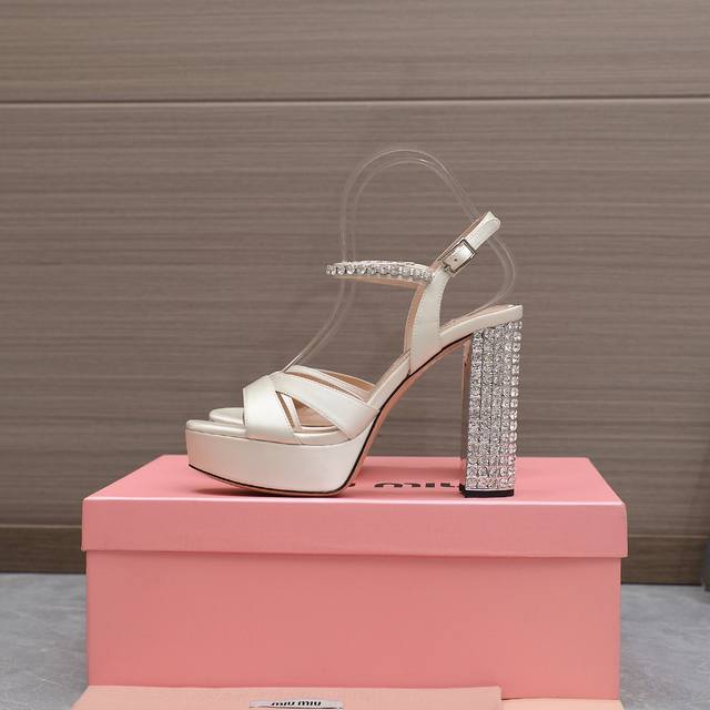 Miumiu Ss latest model Foreign original mold Heel height 12.5cm Water platform 2
