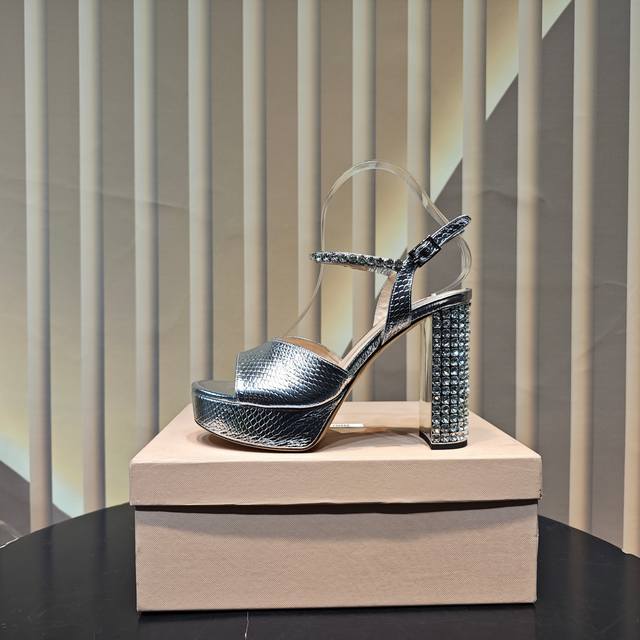 Miumiu Ss latest model Foreign original mold Heel height 12.5cm Water platform 2