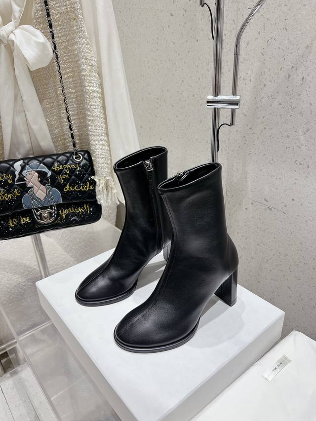 The Row autumn/winter smooth high-heeled ankle boots. Original purchase, top-not