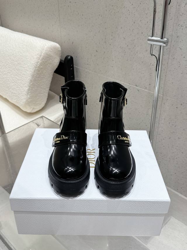 Factory Dior's new autumn and winter Martin boots, mid-calf boots, Chelsea boot