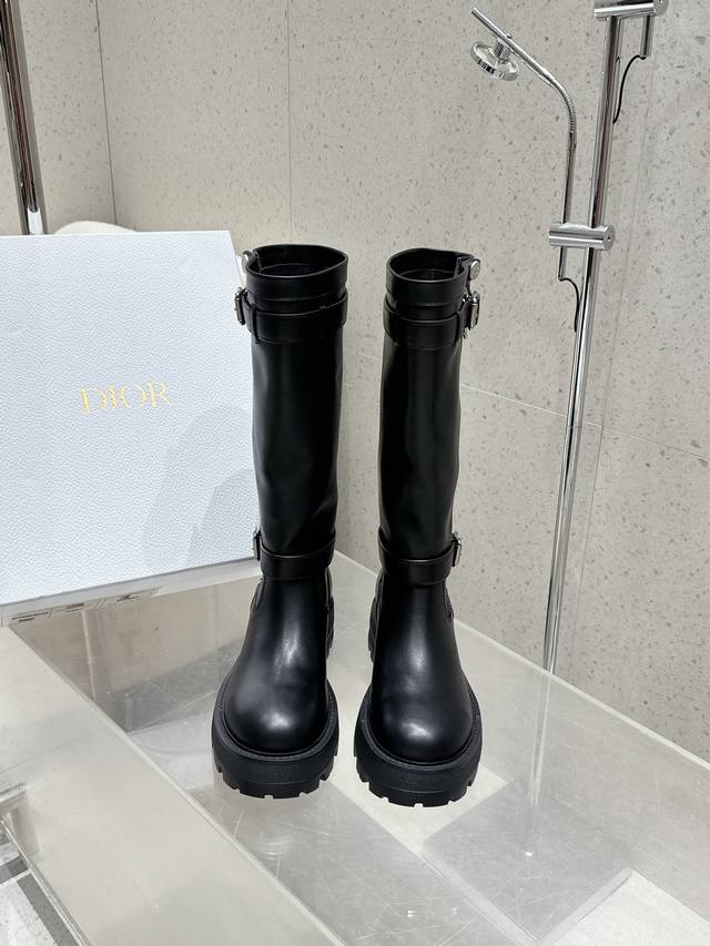 Factory Dior Dior autumn and winter new knight boots 1:1 original replica of th