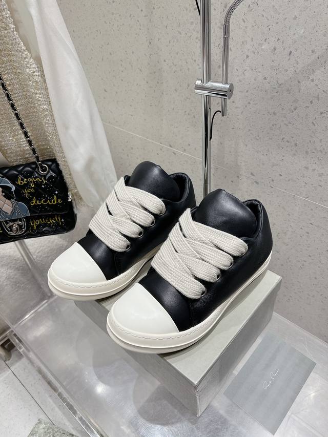 Rick Owens 24 Lace-Up Sneakers (DDD) are adorable, trendy, and cool, making them