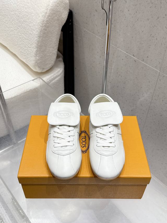 Factory Top version Tods new casual sports shoes Dexter shoes white shoes Fabri