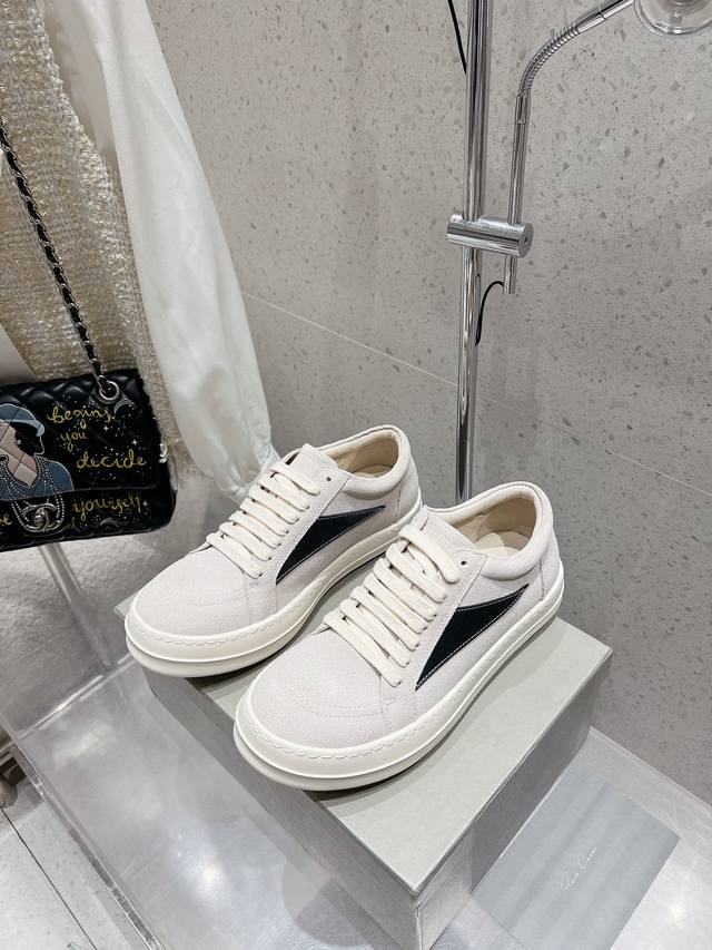 Couple style Rick Owens Owens new couple style retro sneakers, dark casual sport