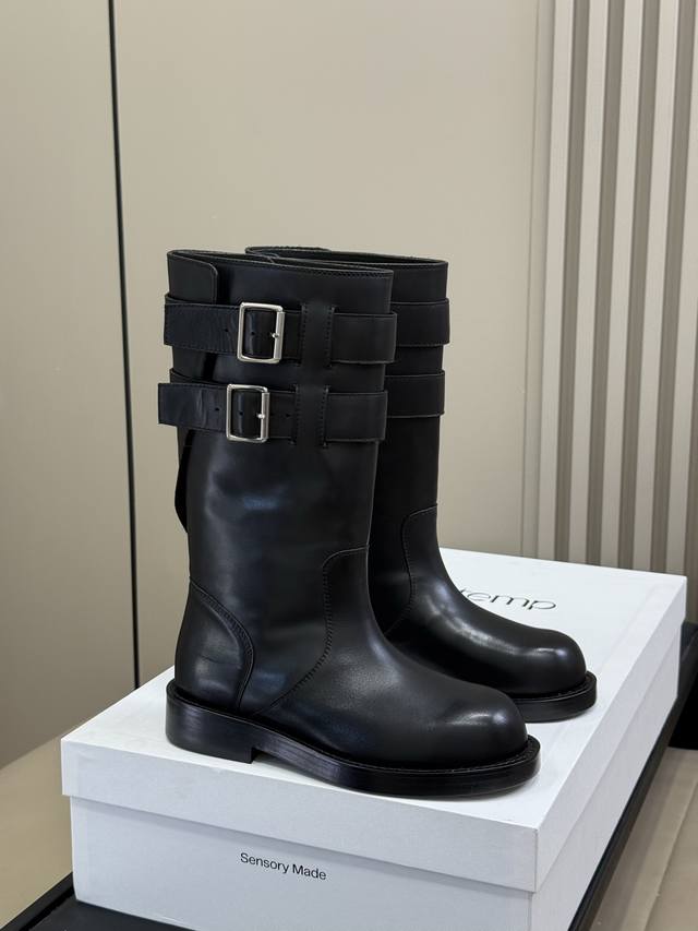 Top quality Ann Demeulemeester 25 new combat boots This year's show boots are ge