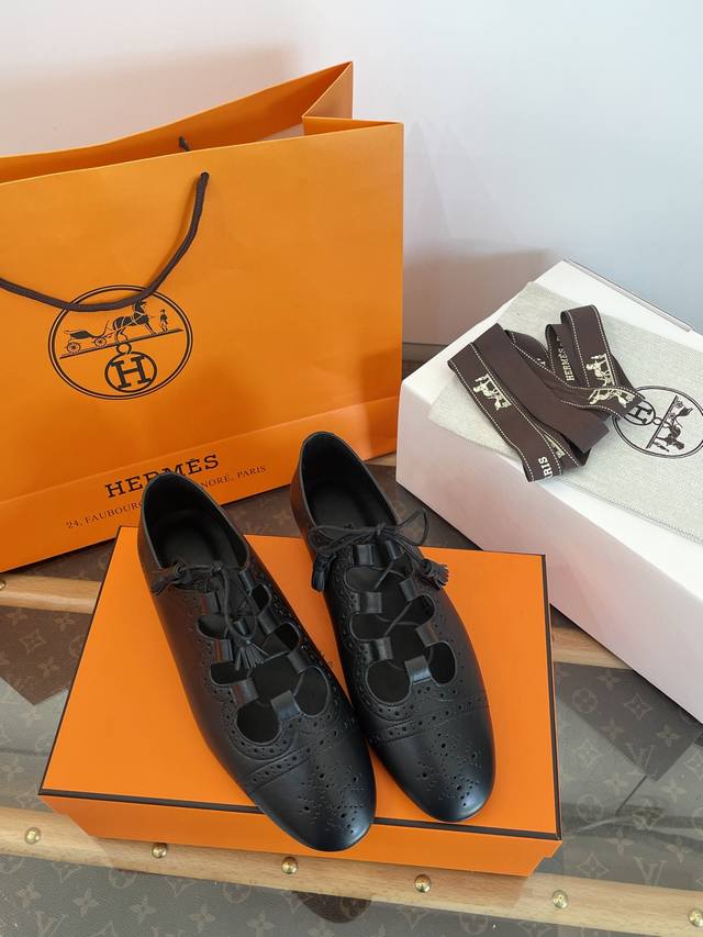 Dongguan-made * H-brand hollow lace-up derby shoes DDD. Top-quality purchasing f