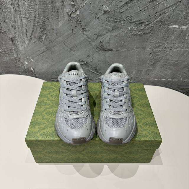 Gucci Rile Series Couple's Casual Sneakers Purchase the original! Refined in det