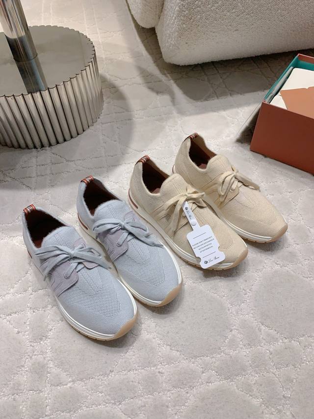 Factory Price: Couple's Style: Loro Pian* Lp New Knitted Sneakers. Simple, Styl